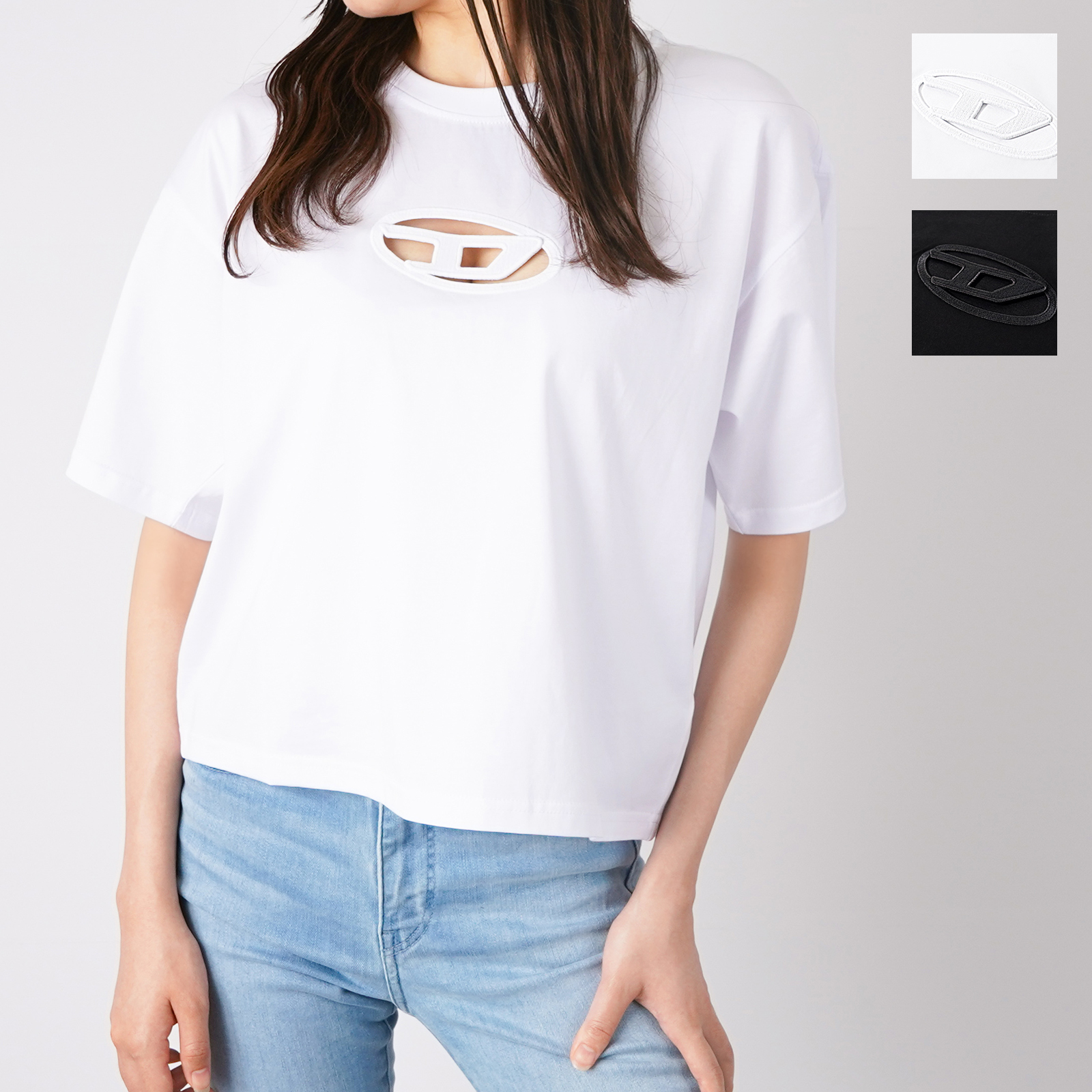 DIESEL｜レディース Tシャツ クロップド丈 | Rakuten Fashion