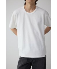 AZUL by moussy/楊柳ジャガードクルーネックTシャツ/508173359