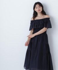 NATURAL BEAUTY BASIC/シアーオフショルワンピース/508173406