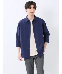TAKA-Q/タカキュー TAKA－Q TechLinen レギュラーカラー 7分袖シャツ/508173476
