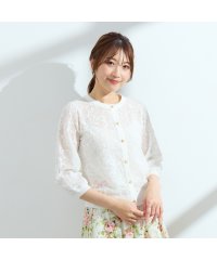 Rose Tiara(L SIZE)/フラワージャカードニットカーディガン/508173525