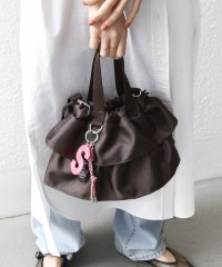 SHIPS WOMEN/【WEB限定】チャーム 付き フリル 巾着 ショルダー/508173528