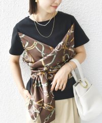 SHIPS WOMEN/【WEB限定】〈手洗い可能〉スカーフ コンビ TEE/508173532