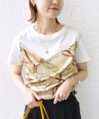 SHIPS WOMEN/《一部予約》【WEB限定】〈手洗い可能〉スカーフ コンビ TEE/508173532