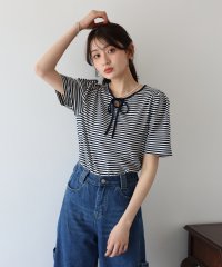 BLUEEAST/ブルーイースト BLUEEAST パイピングリボンタックTシャツ/508173658