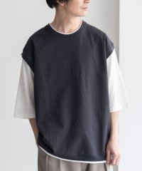 MAC HOUSE/マックハウス Mac－House カットサッカーベストレイヤードTシャツ/508173685