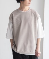 MAC HOUSE/マックハウス Mac－House カットサッカーベストレイヤードTシャツ/508173685