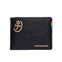 CASTELBAJAC/カステルバジャック CASTELBAJAC 財布 二つ折り メンズ 本革 別注 レインボー ブラック 黒 3077/508173733