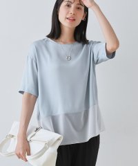 INDIVI/【洗える】裾シアー半袖トップス/508173739