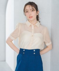 MISCH MASCH/ミッシュマッシュ MISCH MASCH 2025春夏新作 シアー半袖シャツ/508173836