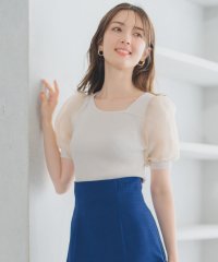MISCH MASCH/ミッシュマッシュ MISCH MASCH 2025春夏新作 アシメリブシアー袖ニット/508173849