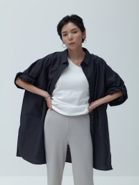 Brown&Street/ブラウンアンドストリート Brown&Street ワイドエッセンスシャツ/508174045