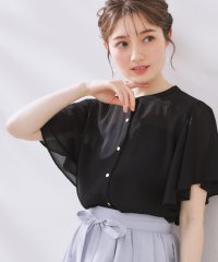 Couture Brooch/【キレイめ・通勤】前後2WAY楊柳フレアー袖ブラウス/508174209