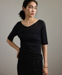 サロン　アダム　エ　ロペ/nu=layerジェントルVネックシアーTシャツ/508174384