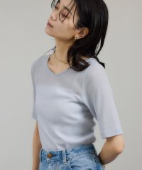 サロン　アダム　エ　ロペ/nu=layerジェントルVネックシアーTシャツ/508174384
