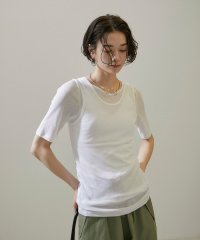 サロン　アダム　エ　ロペ/nu=layerジェントルVネックシアーTシャツ/508174384