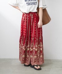 NICE CLAUP/OLIVE des OLIVE OUTLET/シーズンムード高まる、ペイズリー柄ロングスカート/508174398
