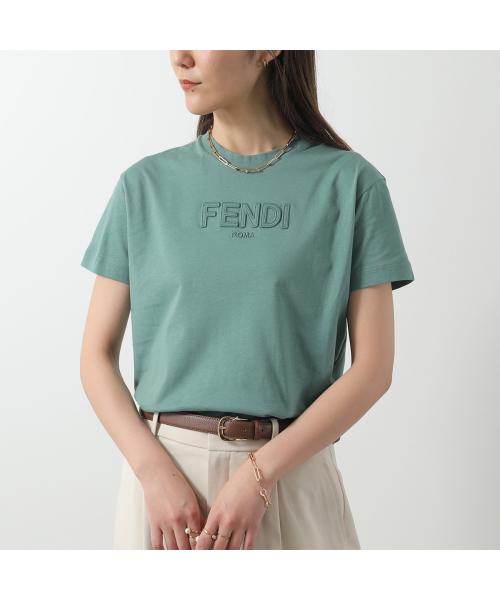 良質  FENDI】新品未使用タグ付フェンディパイル地ペカン柄Tシャツ44サイズ トップス
