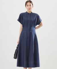KUMIKYOKU（LARGE SIZE）/【洗える・ドライタッチ】シアーボイルフロントタック ワンピース/508174644