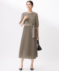 JIYU-KU(LARGE SIZE)/【洗える】シフォンプリーツ ワンピース/508174649