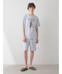 GELATO PIQUE HOMME/【HOMME】【接触冷感】COOLレーヨンロゴハーフパンツ/508174663