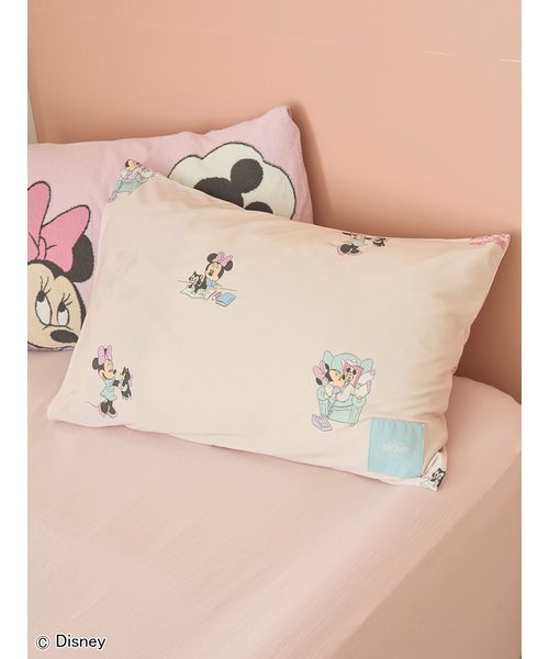【 gelato pique】ディズニー　ピローケース gelato pique ジェラートピケ Sleep Mickey&Minnie プリント