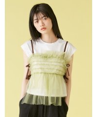 LILY BROWN/チュールビスチェセットTシャツ/508174705