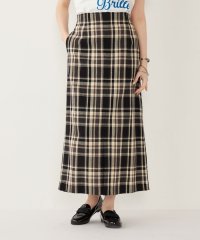 SHIPS Colors WOMEN/SHIPS Colors:〈手洗い可能〉カラミ チェック フロントスリット スカート/508174716