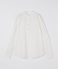 SHIPS MEN/Errico Formicolla: コットン ジャカード ストライプ バンドカラー シャツ/508174903