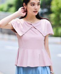 VIS/【WEB限定】ビッグカラーペプラムカットソー/508174992