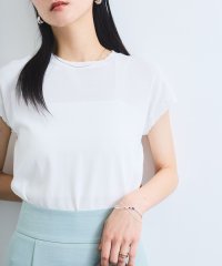 VIS/【WEB限定】パールフリルリブサマー半袖ニット/508174993