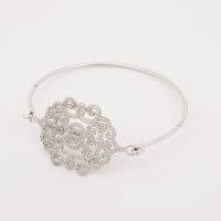 AGATHA PARIS/アガタ パリ AGATHA PARIS ヴォリュートブレスレット、クリスタル・シルバー/508175490