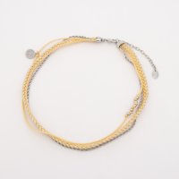 AGATHA PARIS/アガタ パリ AGATHA PARIS リベルタブレスレット、ダブルラップ、イエロー／シルバー/508175515