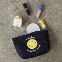 TOPKAPI/トプカピ TOPKAPI 【Breath TOPKAPI】SMILE COLLECTION スマイル 刺繍 タッセルポーチ/508176004