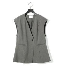 MIDIUMISOLID/MIDIUMISOLID for Ladies ノーカラーベスト/508176039
