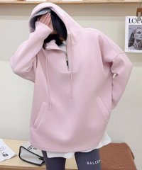 aimoha/アイモハ aimoha オーバーサイズハーフジップフーディ/508176091