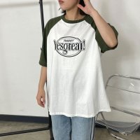 CRB/シーアールビー CRB ラグランロゴTシャツ/508176166