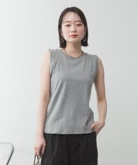 atONE/アットワン atONE ラウンドネックノースリーブトップ/508176178