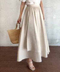 LAUIR/ラウアー LAUIR アシメラップフレアスカート/508176190