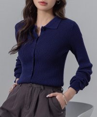 TeddyShop/テディショップ Teddyshop レディース 長袖ポロカラー細リブニットトップス/508176205