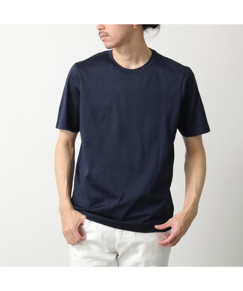 グランサッソ/Tシャツネイビー/422888 Gran Sasso 【20%OFF】グランサッソ Tシャツ クルーネック GRAN