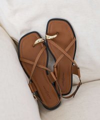 Au BANNISTER/【販売店舗限定】ニュアンスリング ストラップサンダル【予約】/508176316