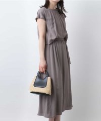 OFUON/リネンライクウエスト切り替えワンピース/洗える/WEB限定/508176894