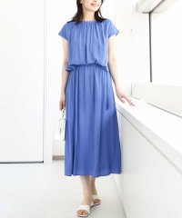 OFUON/リネンライクウエスト切り替えワンピース/洗える/WEB限定/508176894