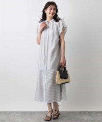 OFUON/シアードビーストライプワンピース/洗える/WEB限定/508176895