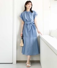 OFUON/シアードビーストライプワンピース/洗える/WEB限定/508176895