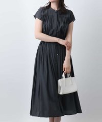 OFUON/ギャザーデザインワンピース/洗える/WEB限定/508176896