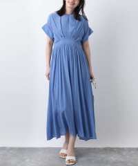 OFUON/ウエスト切り替えキーネックワンピース/洗える/WEB限定/508176897