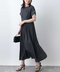 OFUON/ウエスト切り替えキーネックワンピース/洗える/WEB限定/508176897