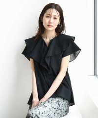 MK MICHEL KLEIN/ラッフルカラーフリルブラウス/洗える/508176904